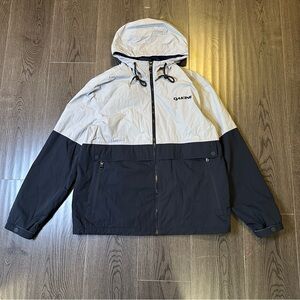 Dakine Men’s Insulated Hooded Jacket Black Gray Primaloft Medium Windbreaker